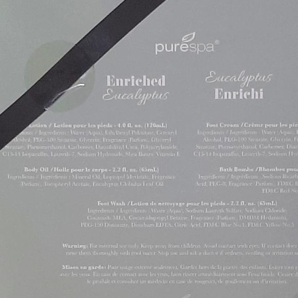 9-Piece Slipper Gift Set "Enriched Eucalyptus" NWT - Picture 8 of 8